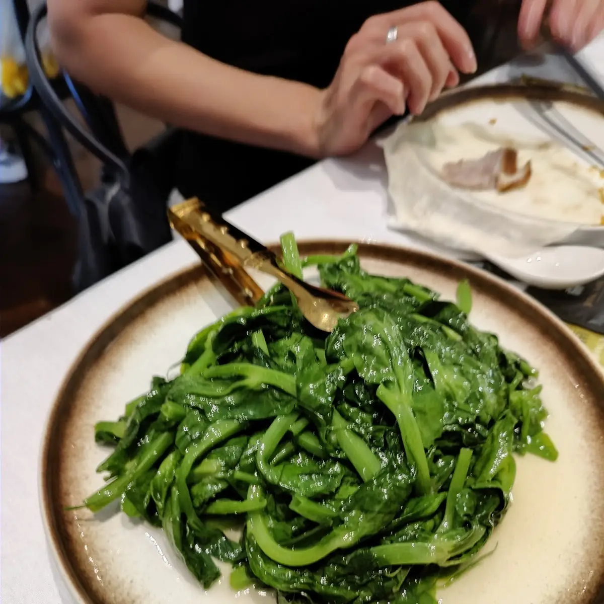 sauteed water spinach w fermented bean curd sauce vegan 腐乳空心菜 素食